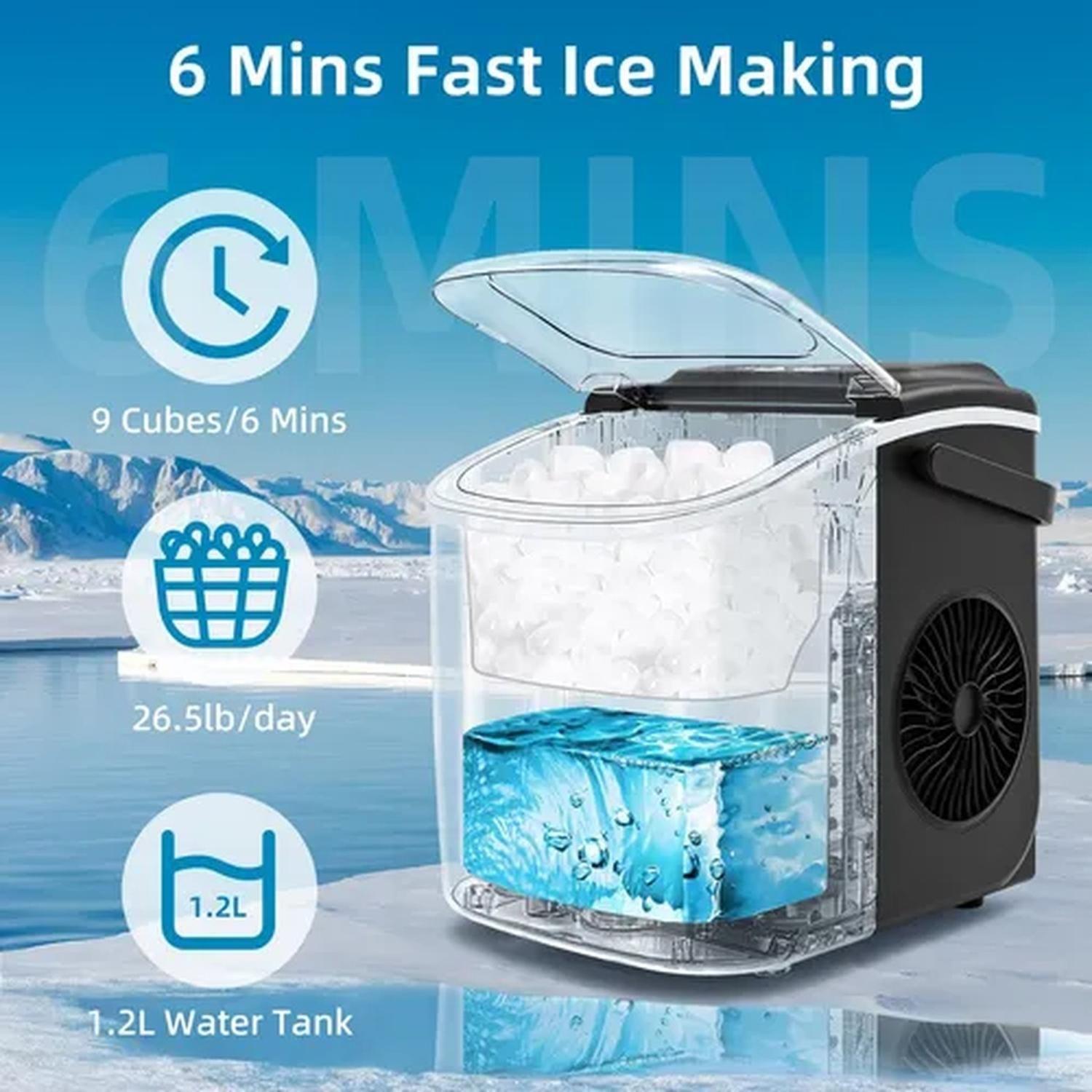 Maquina Para Hacer Hielo Hielera 6 Minutos-4