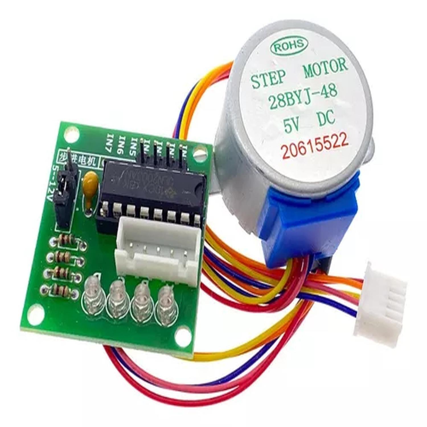 Motor Paso A Paso 28byj-48 Unipolar + Driver Uln2003-0