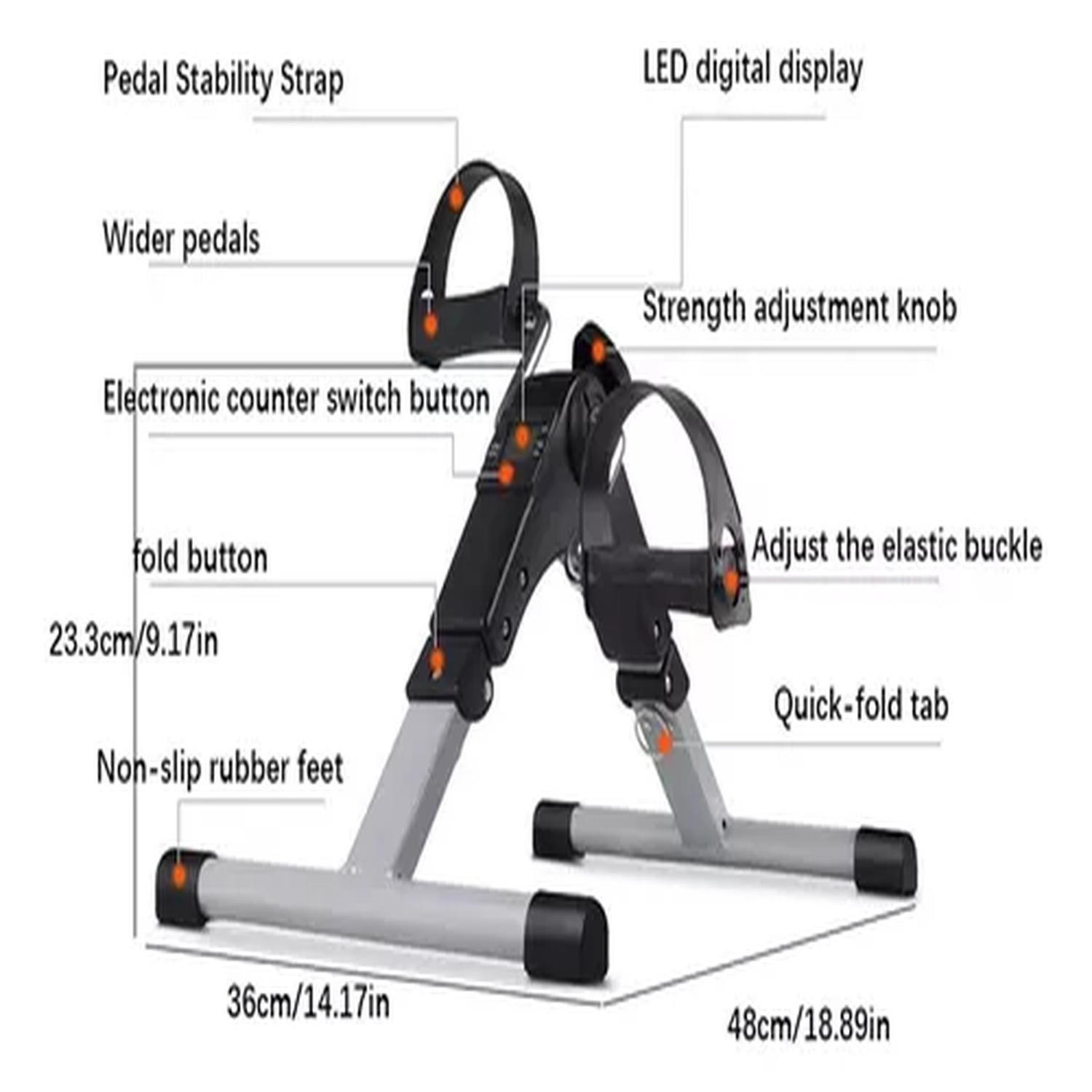 Pedalera Ejercitador Manos Pies Pantalla Lcd-2
