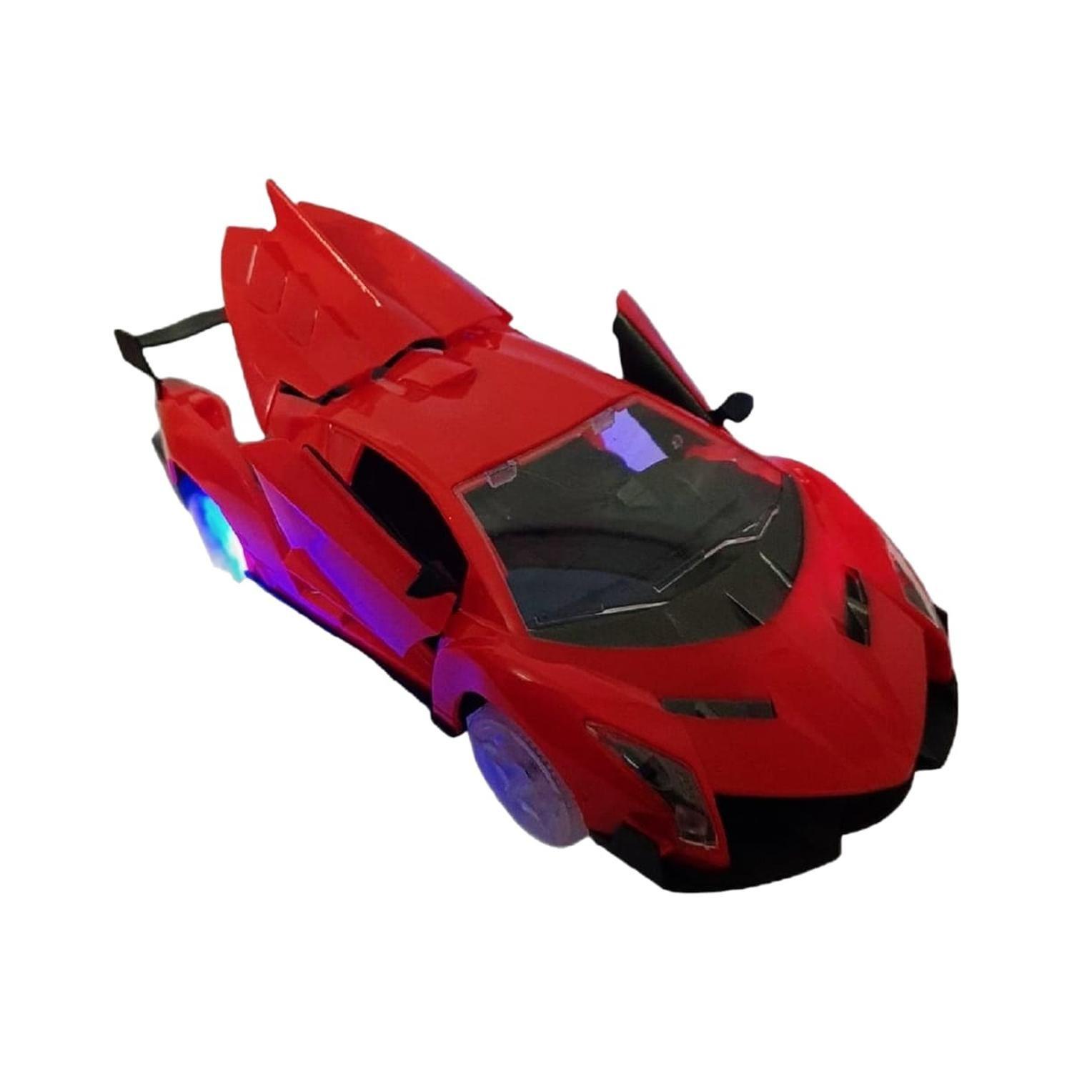 Autos De Juguete Lambo Rojo Luz Y Sonido-1