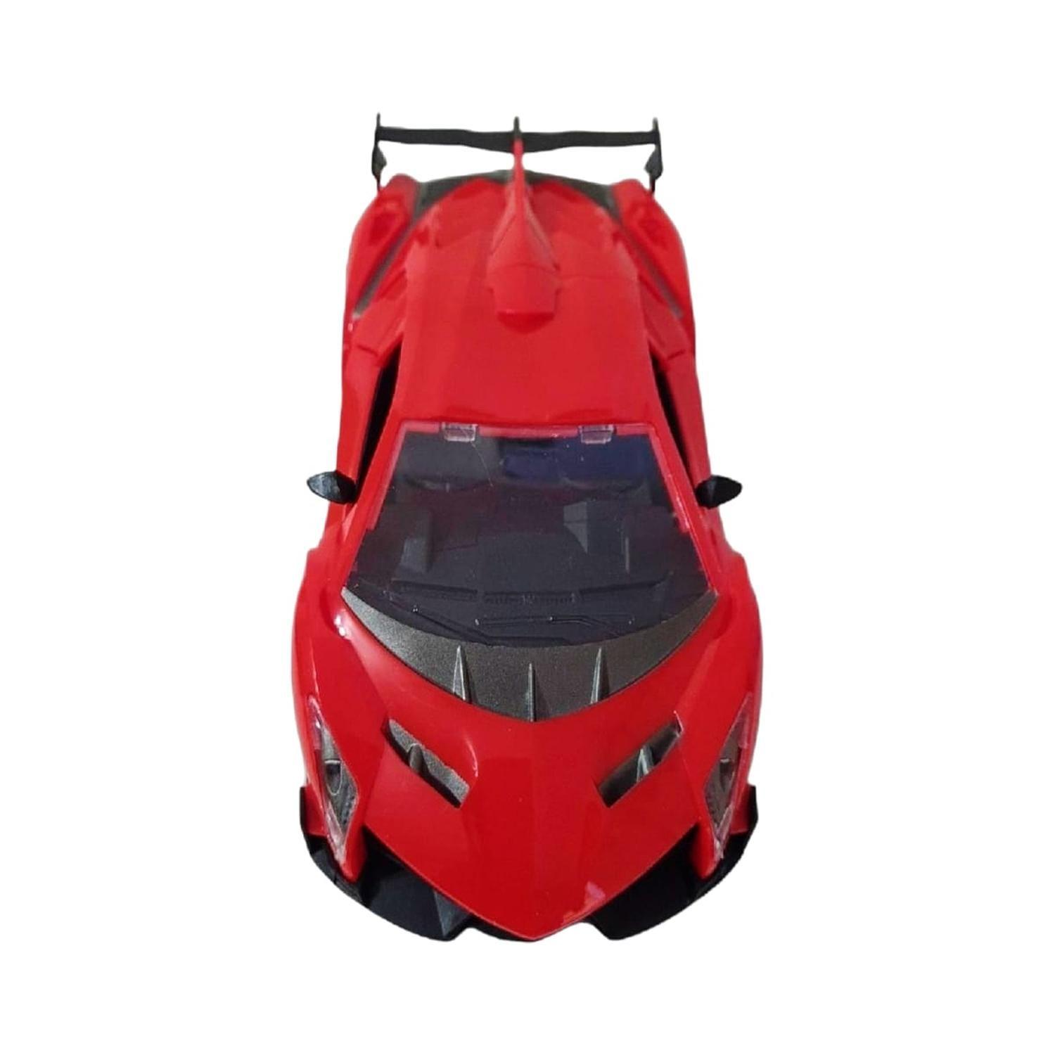 Autos De Juguete Lambo Rojo Luz Y Sonido-3