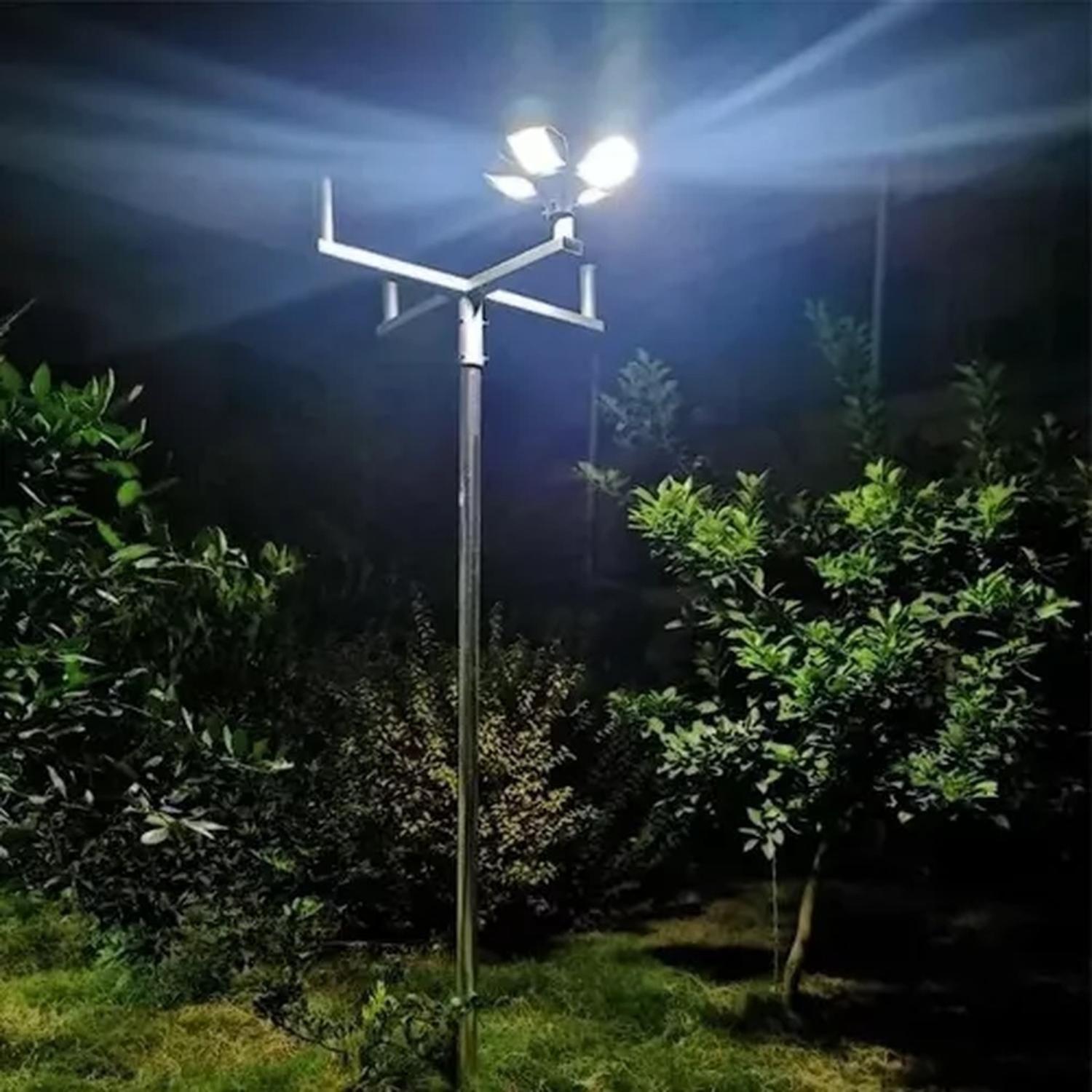Foco Led Solar Ufo Exterior Soporte Control-5