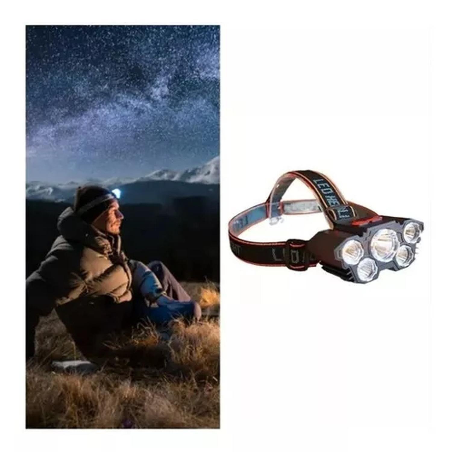 Linterna Frontal Led Impermeable Recargable Usb-2