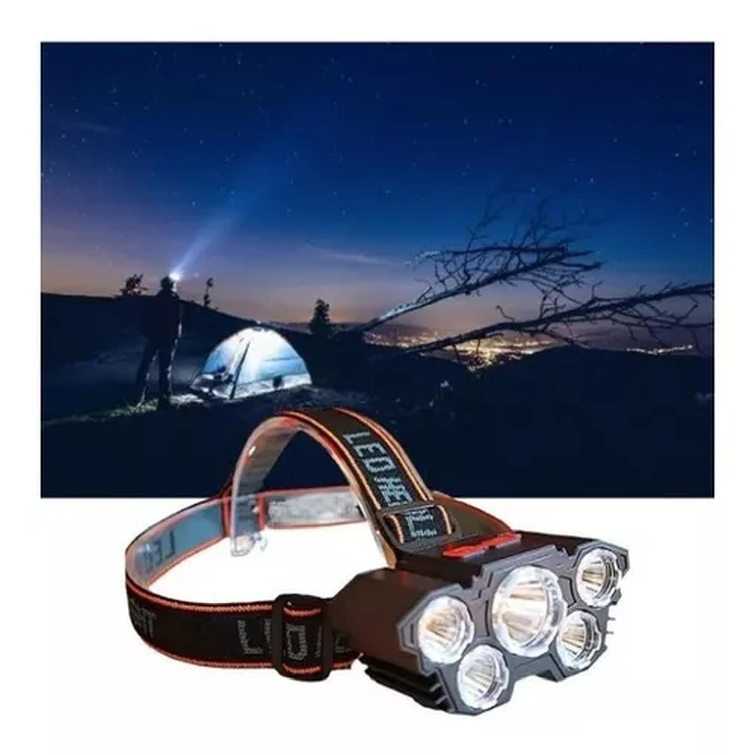 Linterna Frontal Led Impermeable Recargable Usb-5