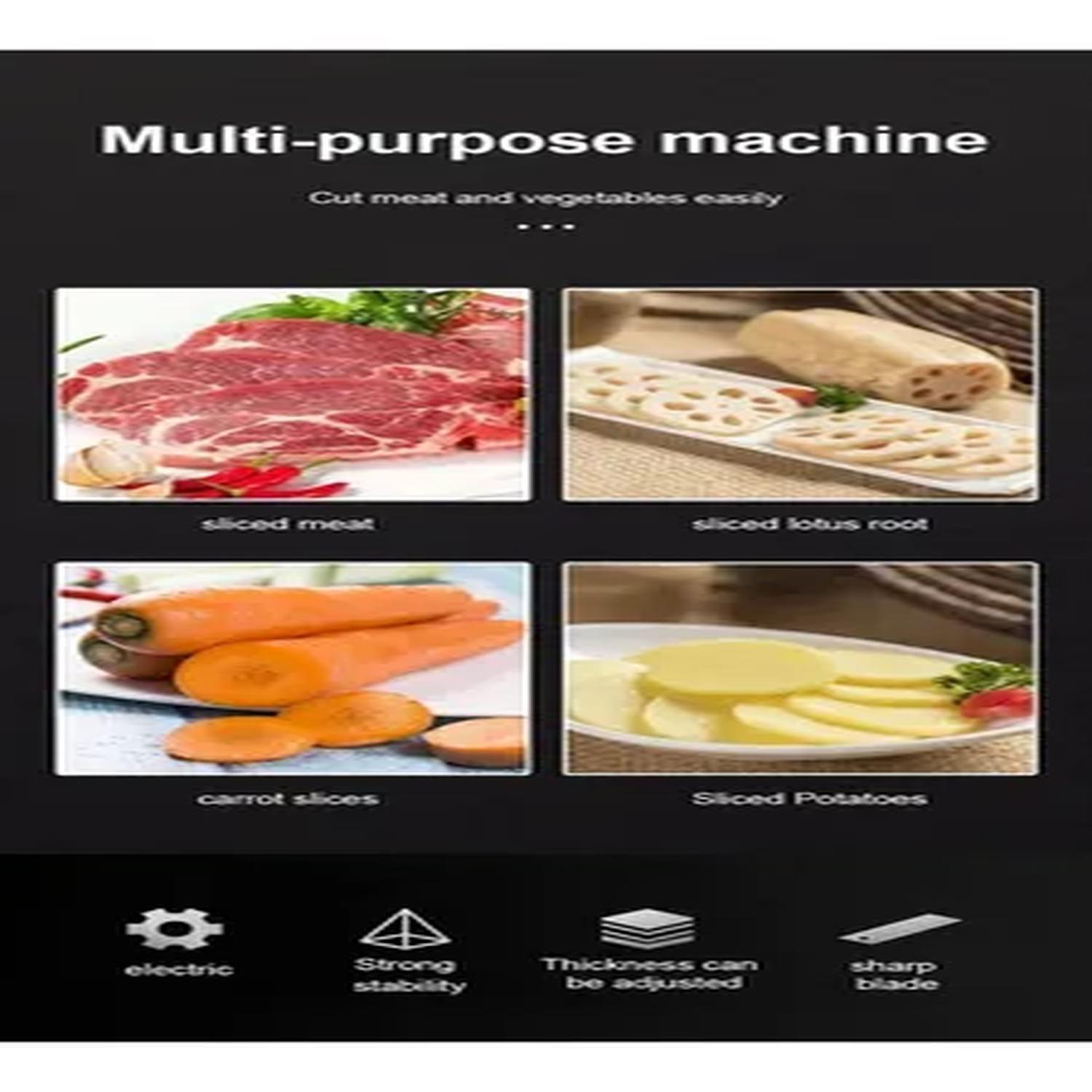 Máquina Rebanadora Cocina Eléctrica Queso Jamón Carne-8