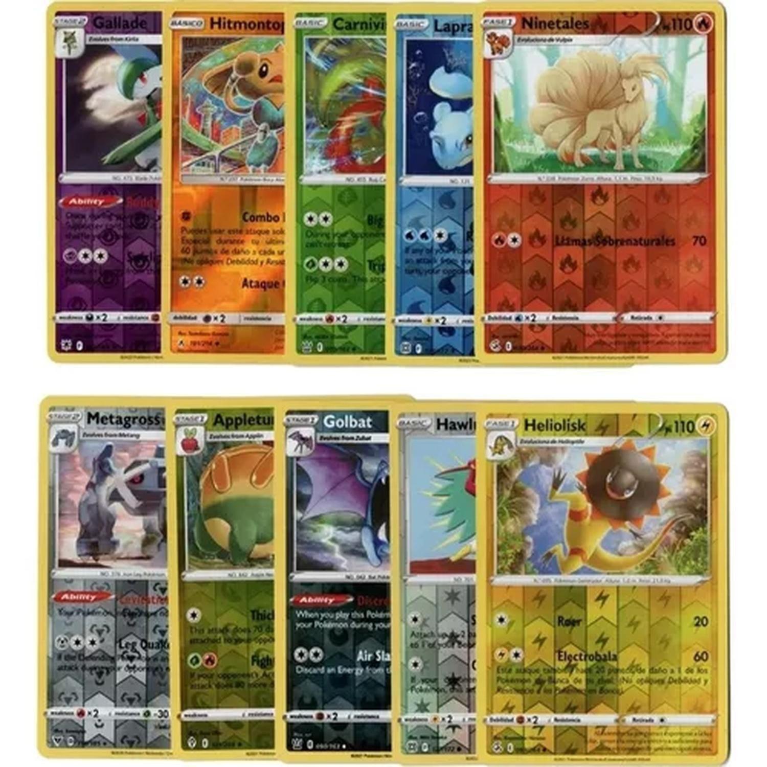 Cartas Pokemon Brillantes Originales 20 Unidades Sin Repetir-0