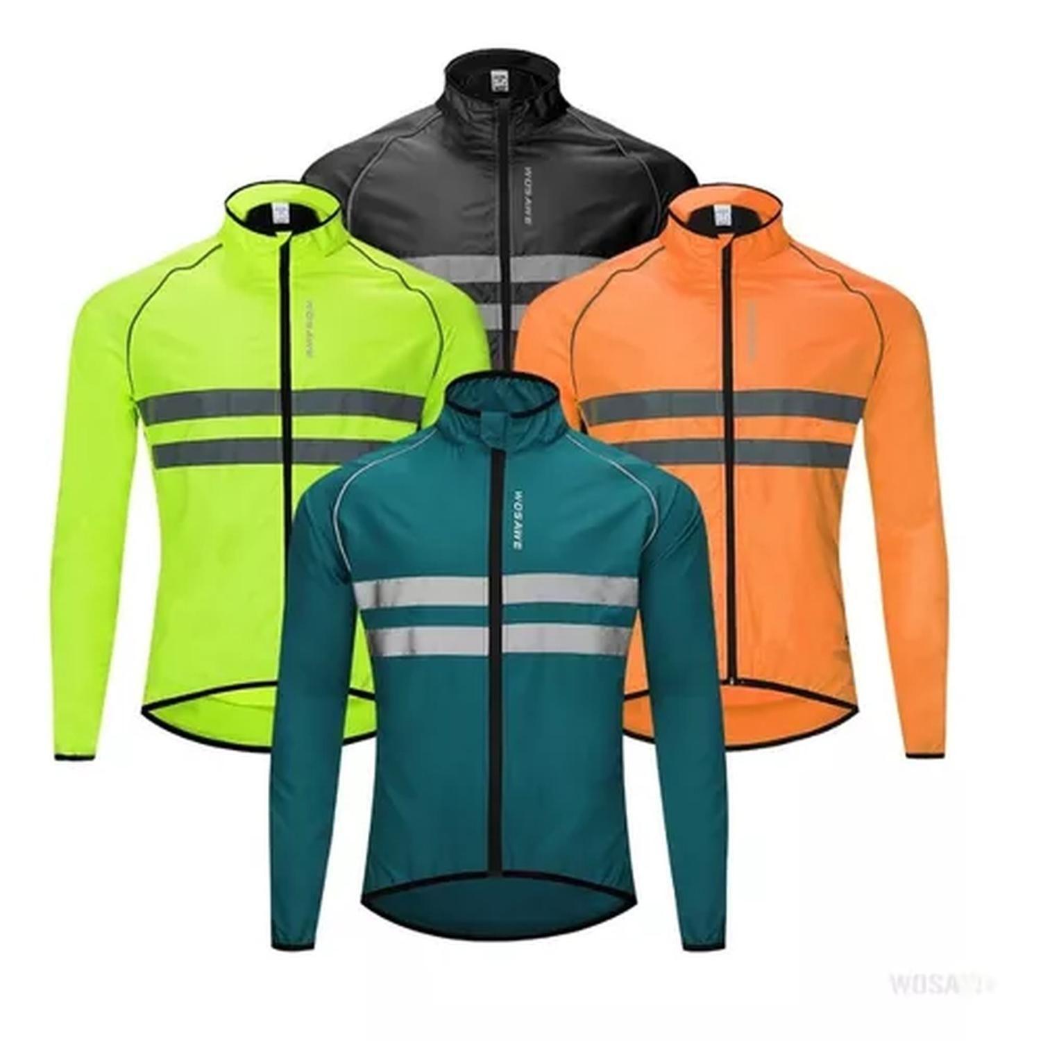 Cortavientos Chaqueta De Ciclismo Impermeable Wosawe Unisex-8