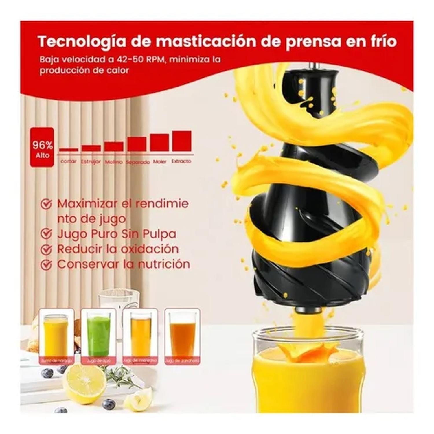 Extractor De Jugos Frutas Verduras Helados Ultra-6