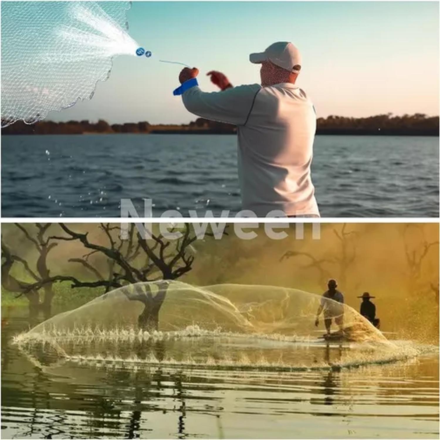 Redes Pesca Agua Salada Lanzar Redes Redes Cebo-7