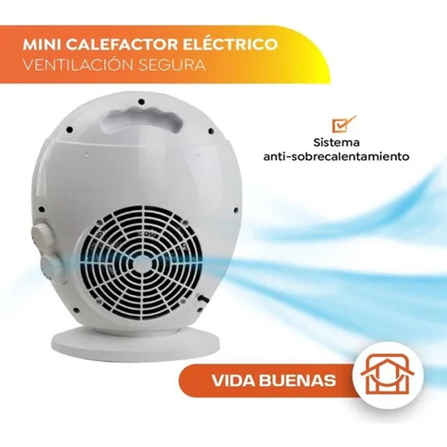 Calefactor Portátil Chimenea Con Seguridad 1500w-2