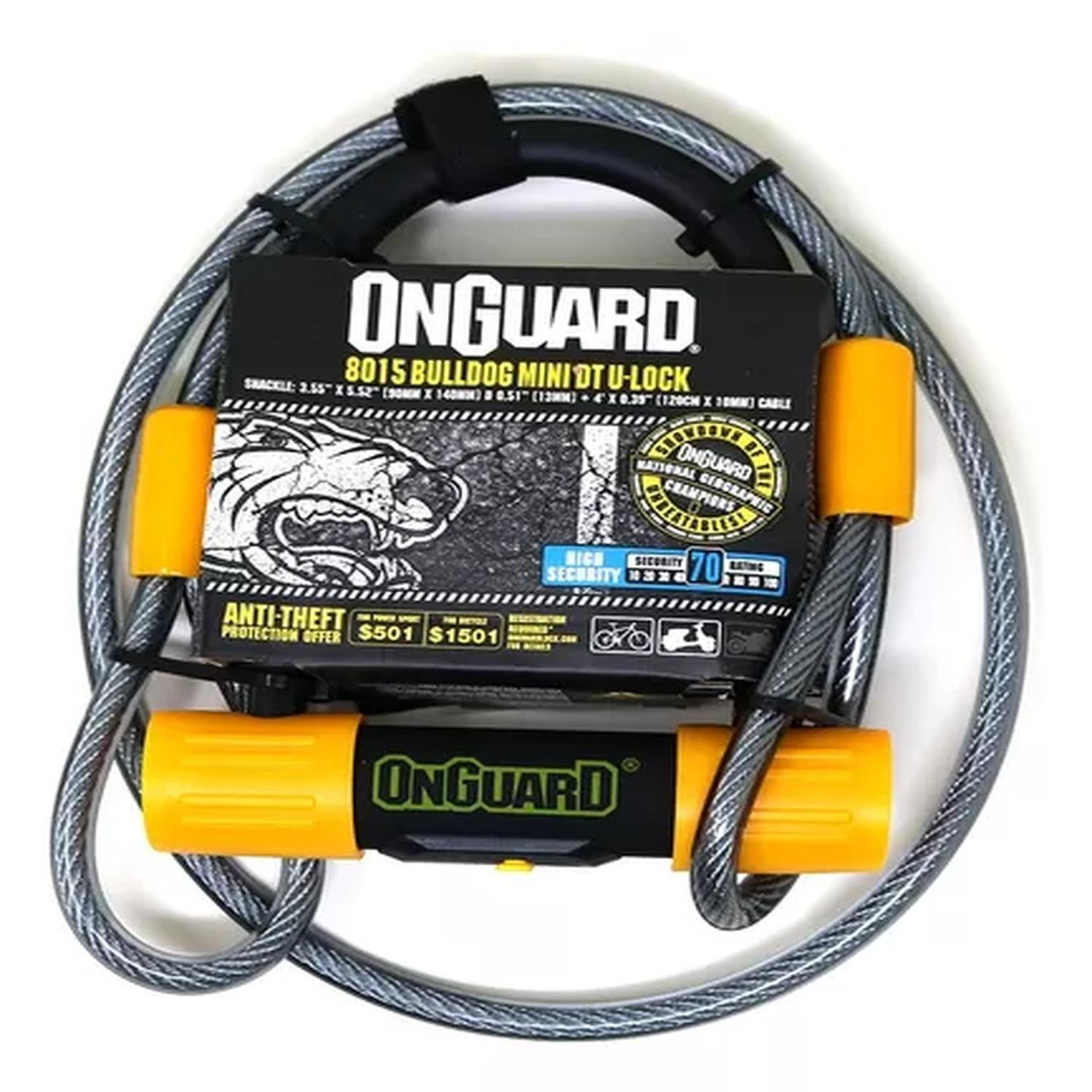 Candado Onguard Ulock Bulldog Con Cable Para Bicicleta-0