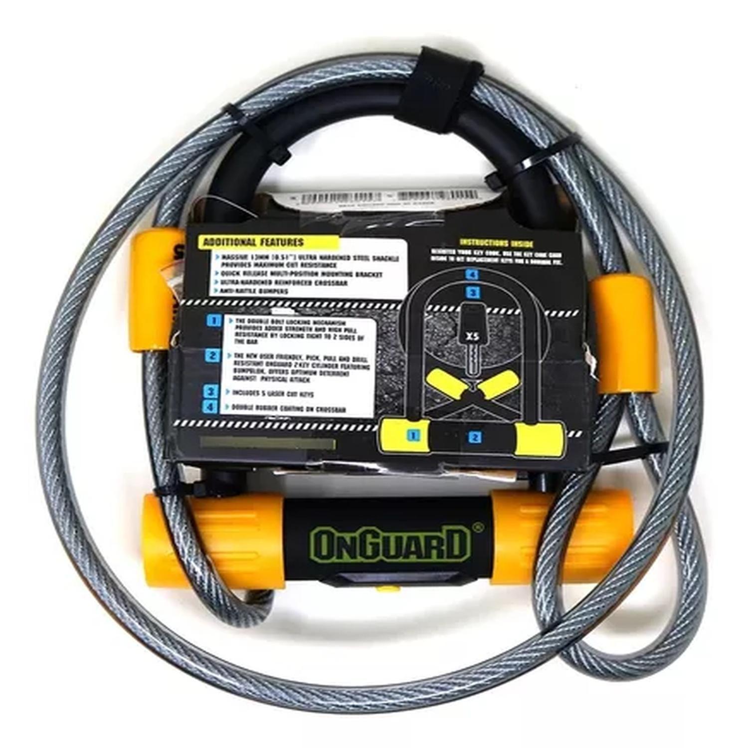 Candado Onguard Ulock Bulldog Con Cable Para Bicicleta-3