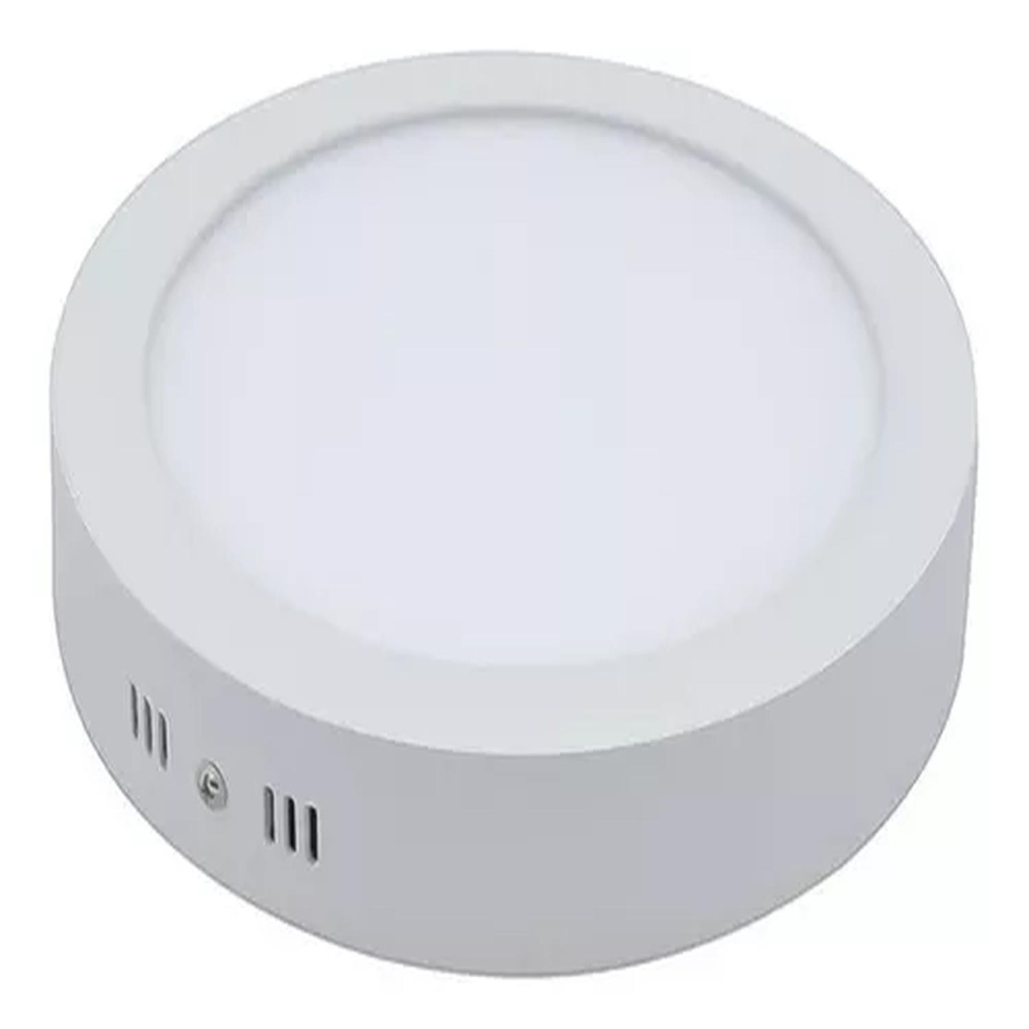 Pack 10 Foco Panel Sobrepuesto Redondo 12w 16cm-3