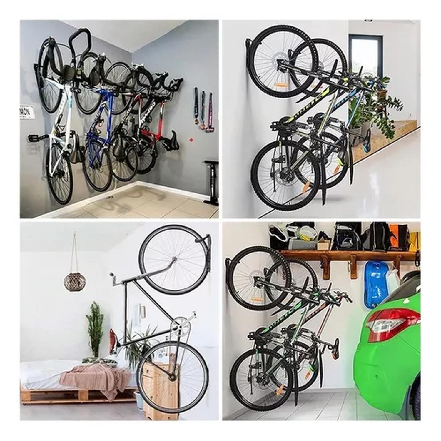 Pack 3 Porta Bicicleta Pared Gancho Para Colgar Soporte Bici-7