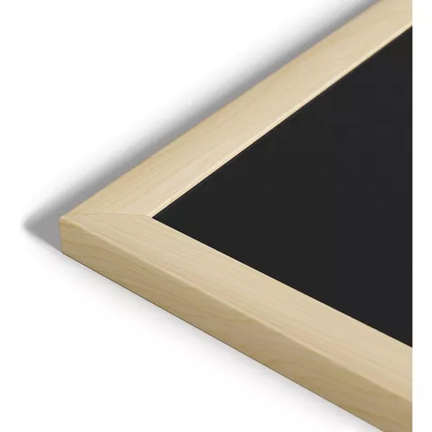 Pizarra Negra Tiza 60x90 Cm Marco Madera Resistente Letrero-6