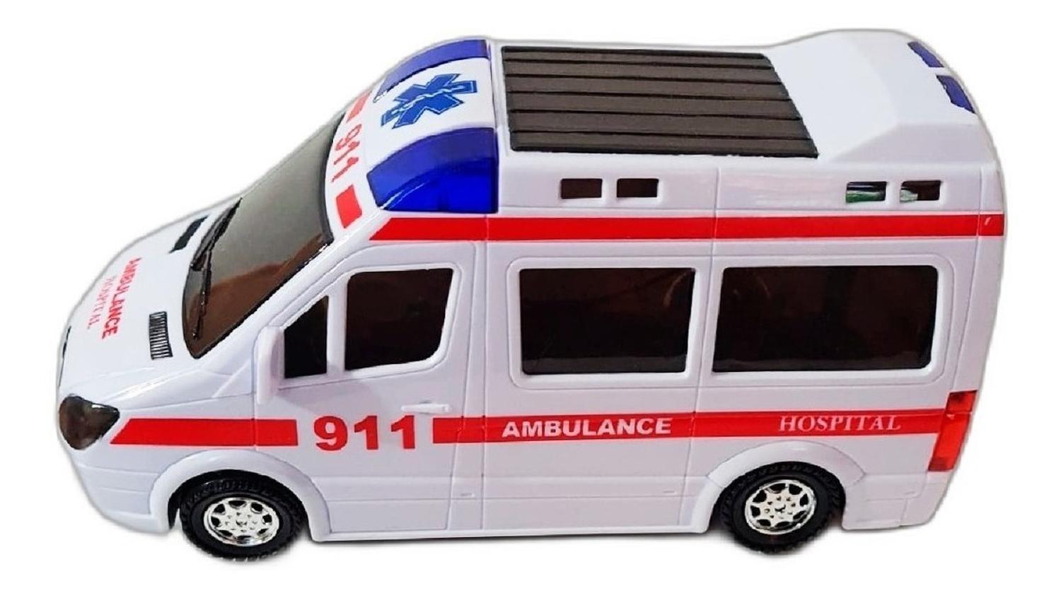 Ambulancia De Juguete Luz Y Sonido M-2