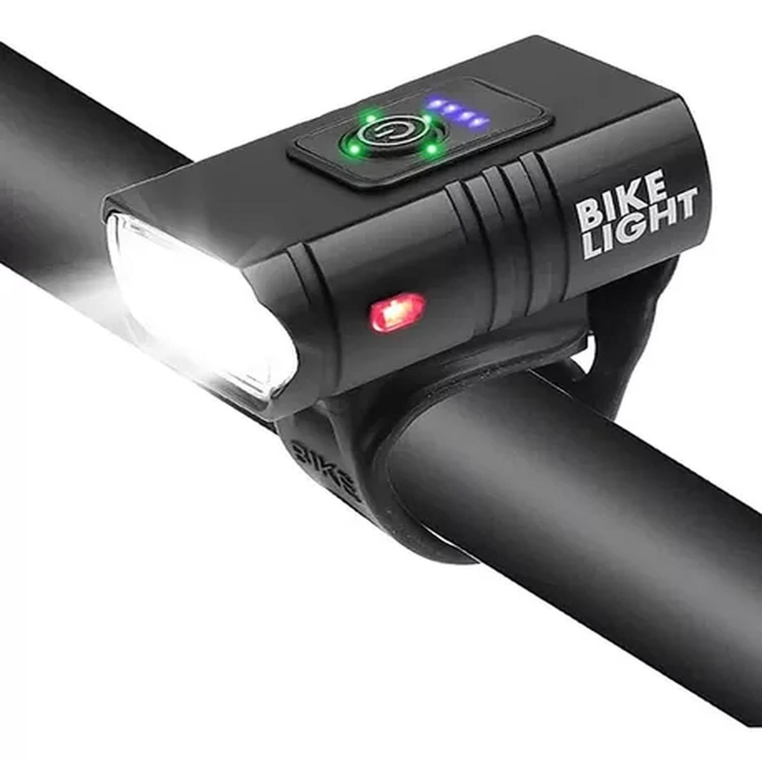 Luz Bicicleta Delantera Usb Recargable 1000 Lumen 2 Led Ipx5-0