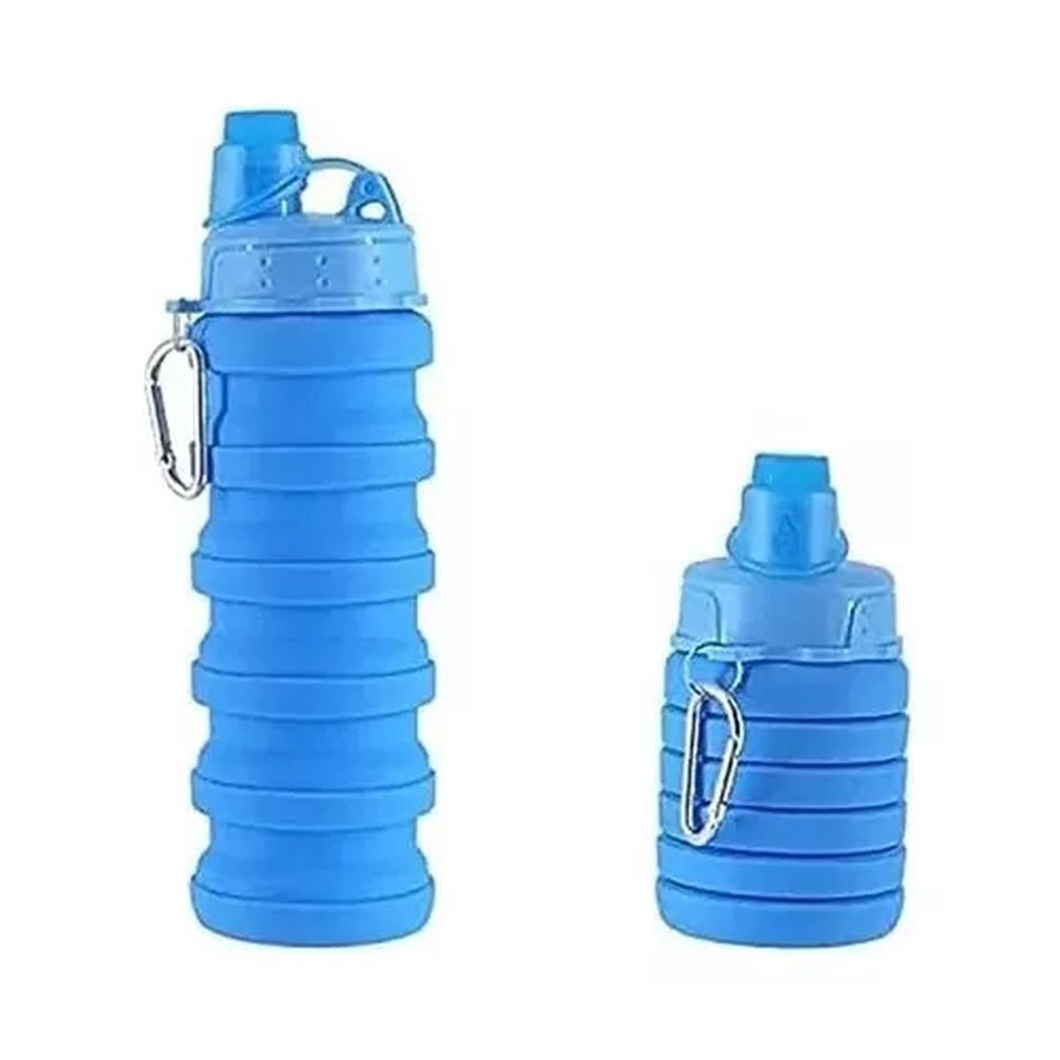 Botella Deportiva Silicona Plegable 250/500cc Anti Fuga Gym-3