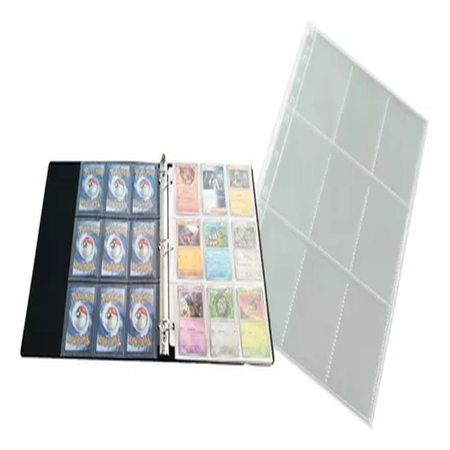40 Hojas 9 Bolsillos + Archivador Cartas Pokemon Tcg-2