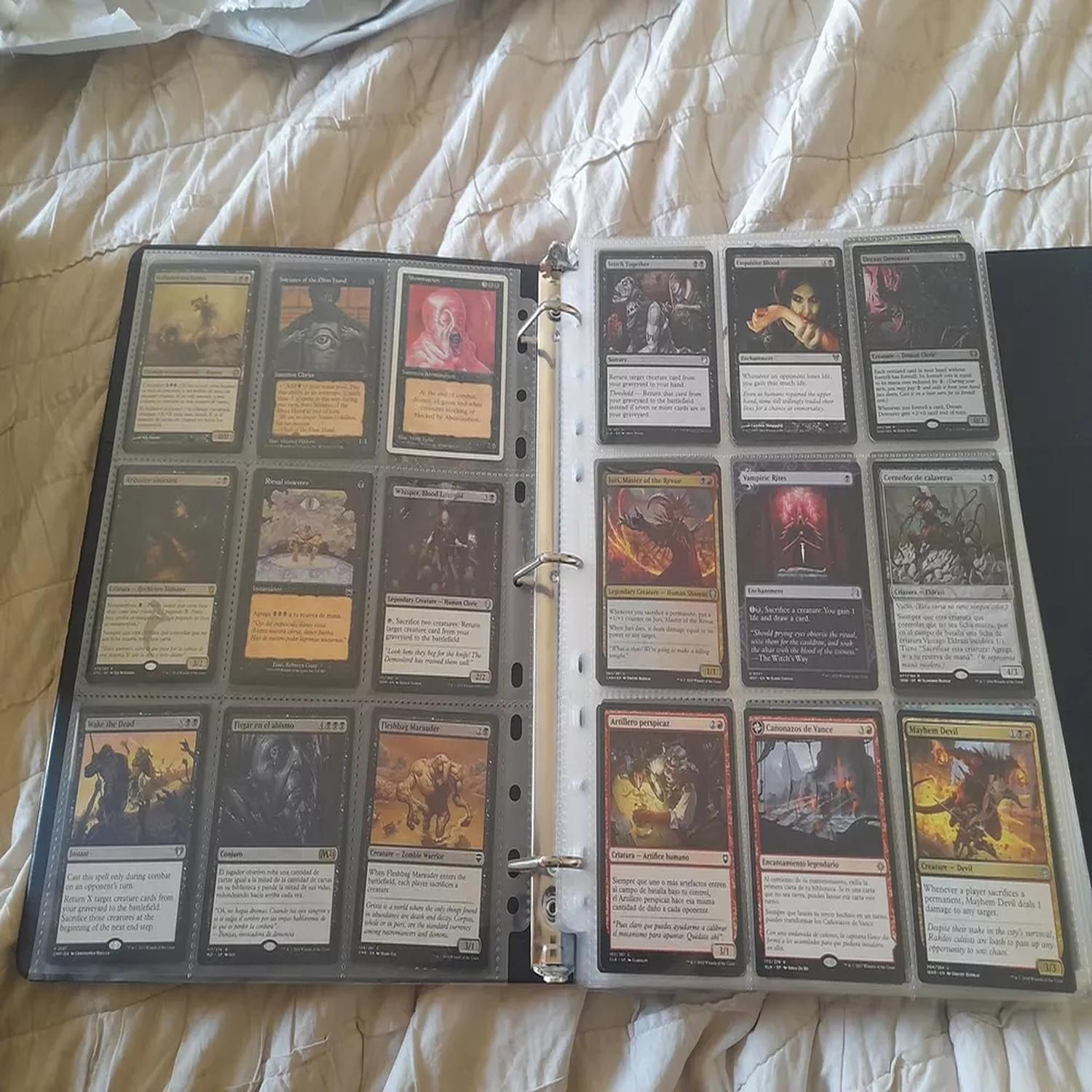 40 Hojas 9 Bolsillos + Archivador Cartas Pokemon Tcg-3