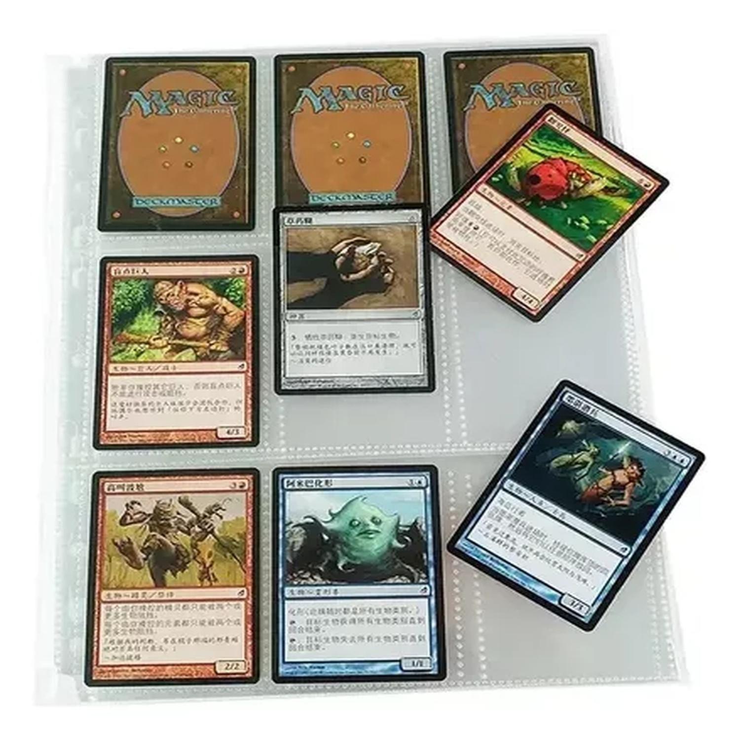 40 Hojas 9 Bolsillos + Archivador Cartas Pokemon Tcg-4