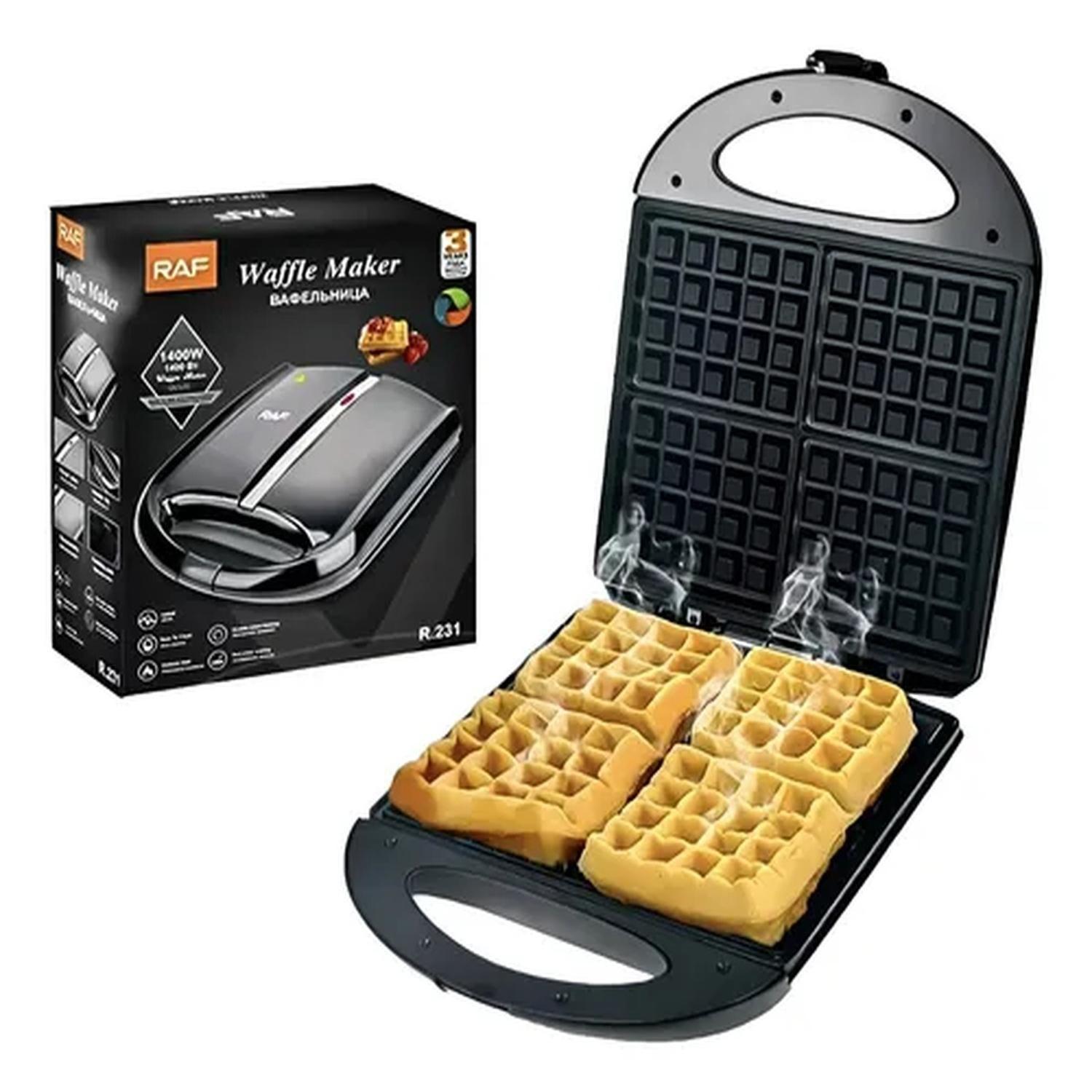 Wafflera Cerámica Cocina 1400w 4 Porciones-0