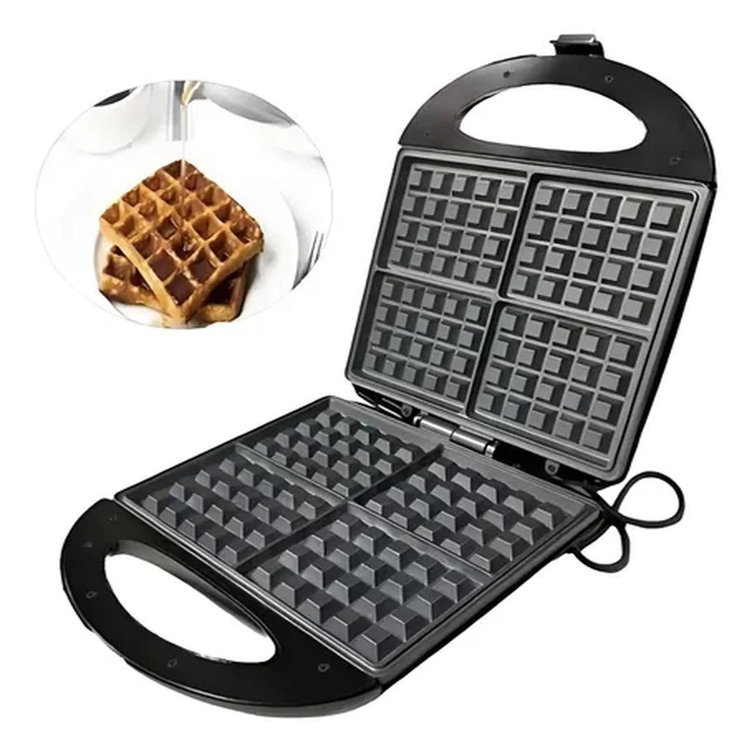Wafflera Cerámica Cocina 1400w 4 Porciones-1