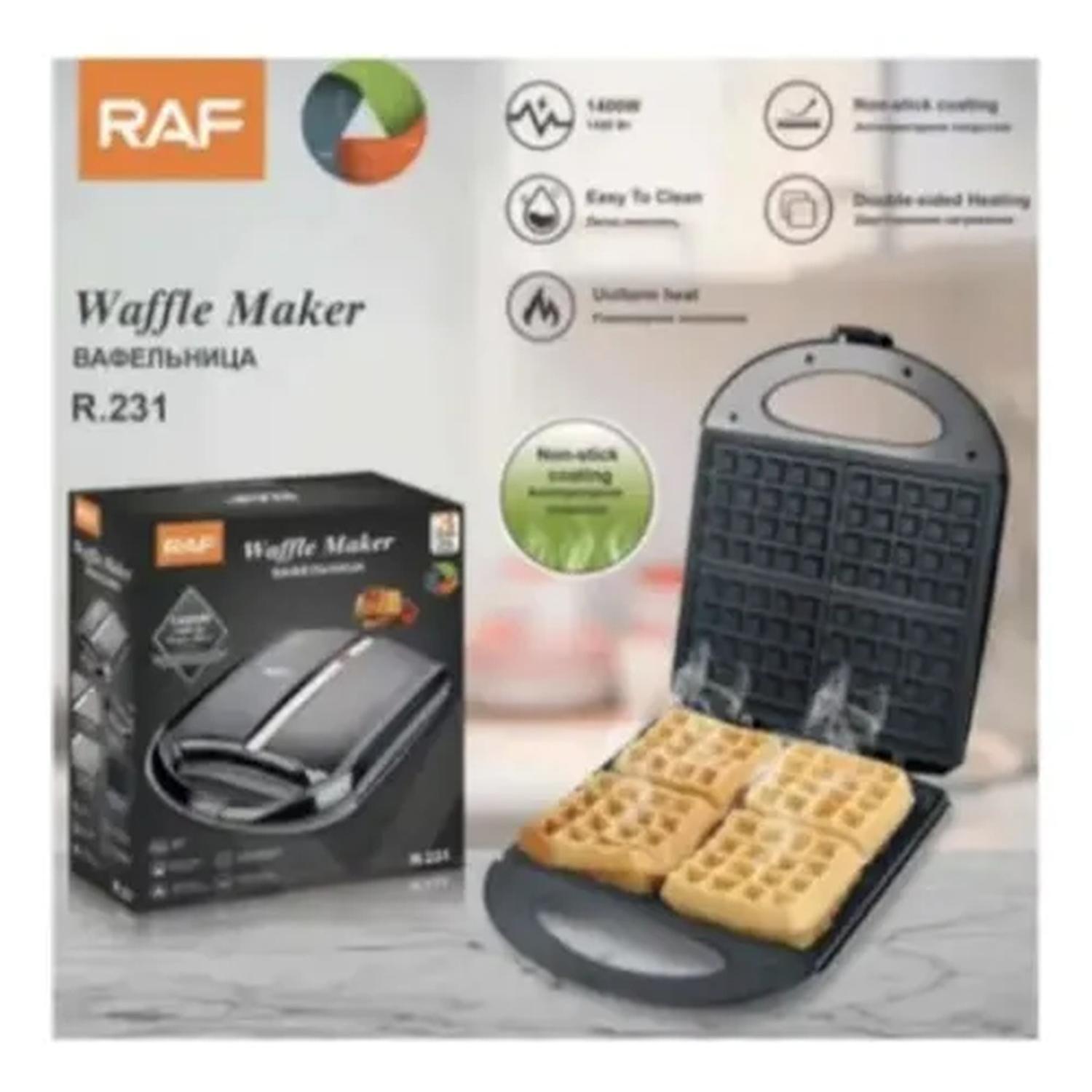 Wafflera Cerámica Cocina 1400w 4 Porciones-4
