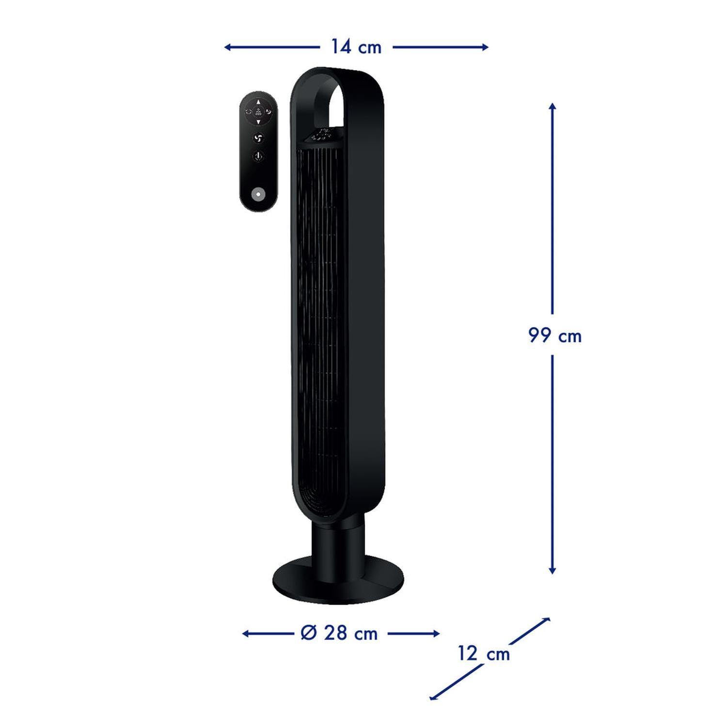 VENTILADOR TORRE WIFI BLACK-2