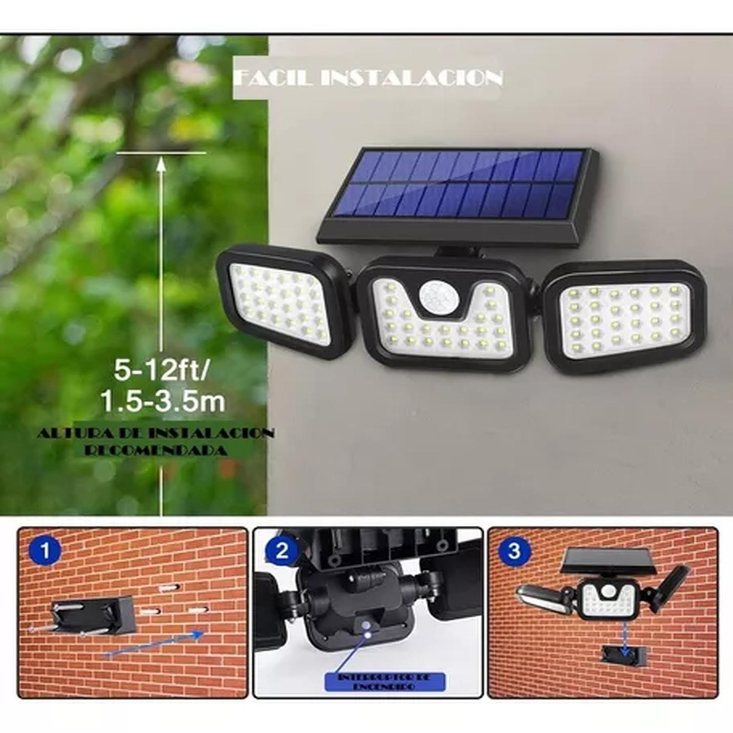 Focos Led Exterior Jardin Foco Solar Con Sensor Focos Led-3