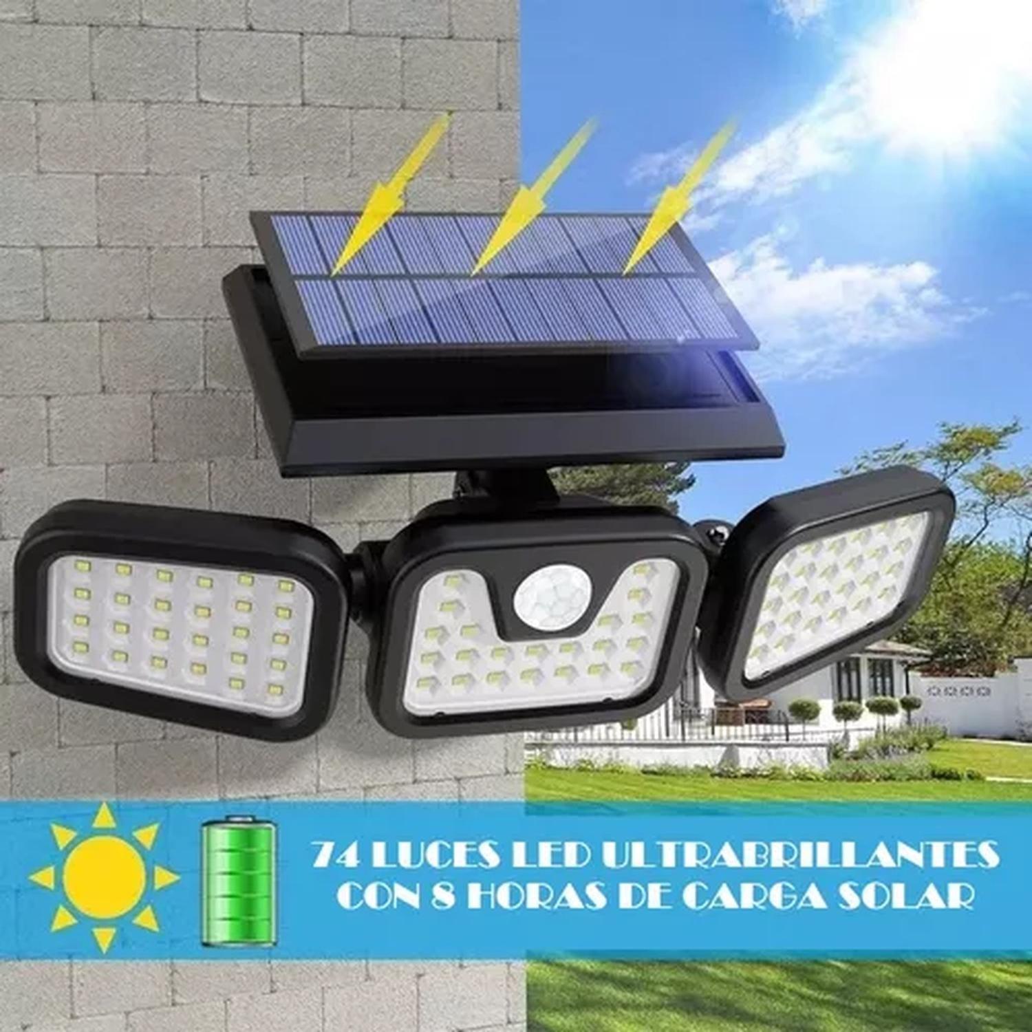 Focos Led Exterior Jardin Foco Solar Con Sensor Focos Led-9