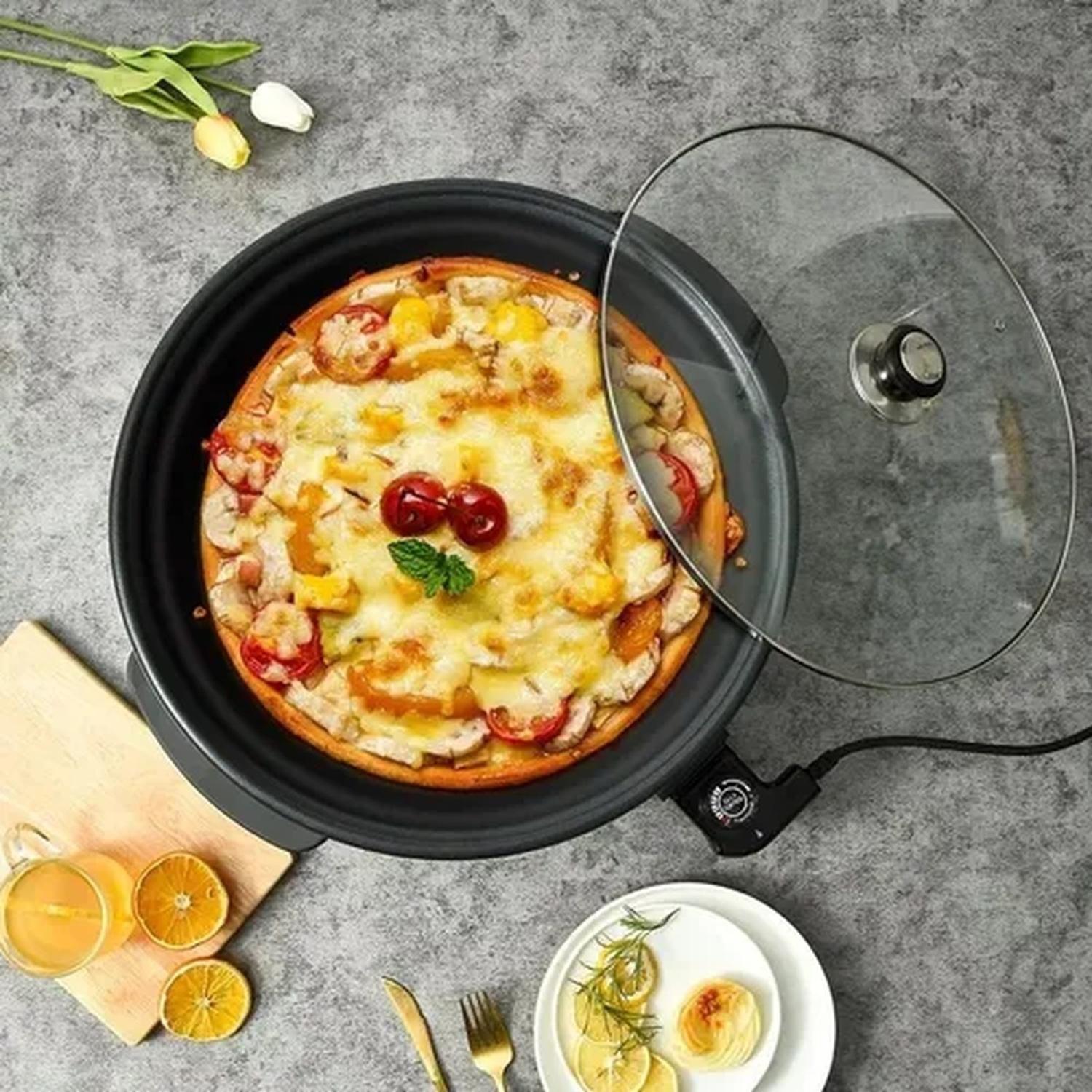Olla Sarten Multiusos Eléctrico Pizza Paella-8