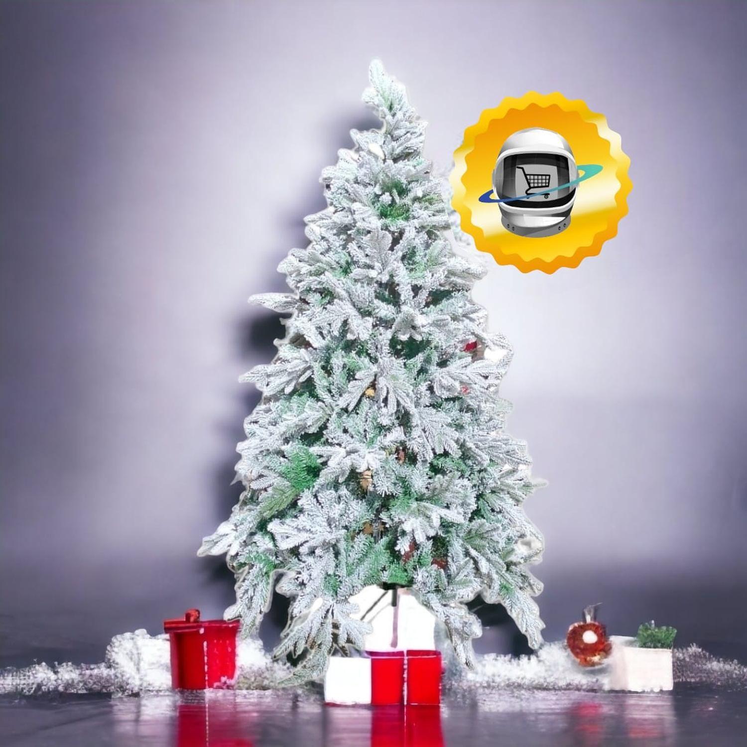 Arbol de Navidad 210cm Nevado Ramas-2