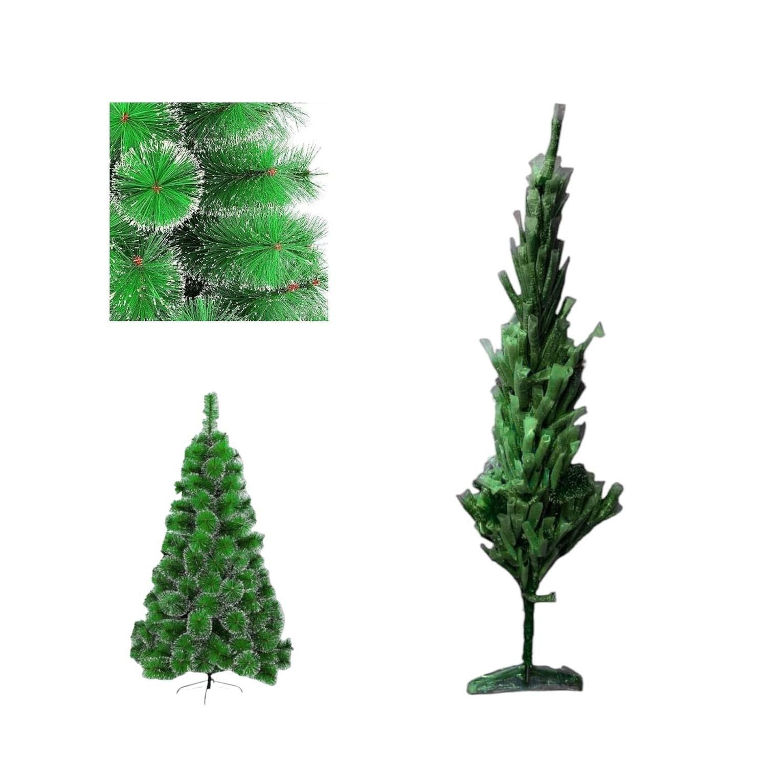 Arbol de Navidad 210cm Nevado Blanco Frondoso-2