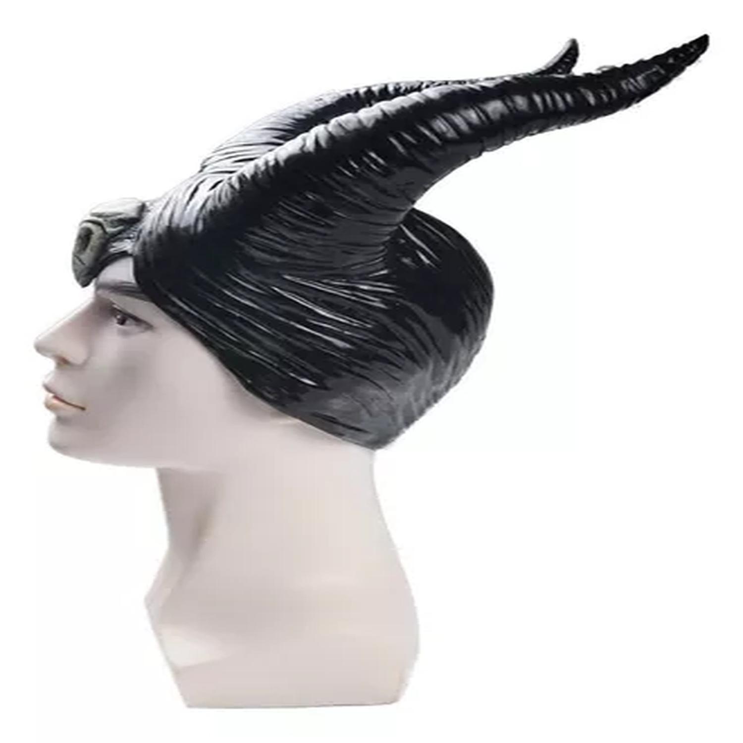 Cuernos Malefica Diadema Disfraz Halloween Mascaras Latex-1