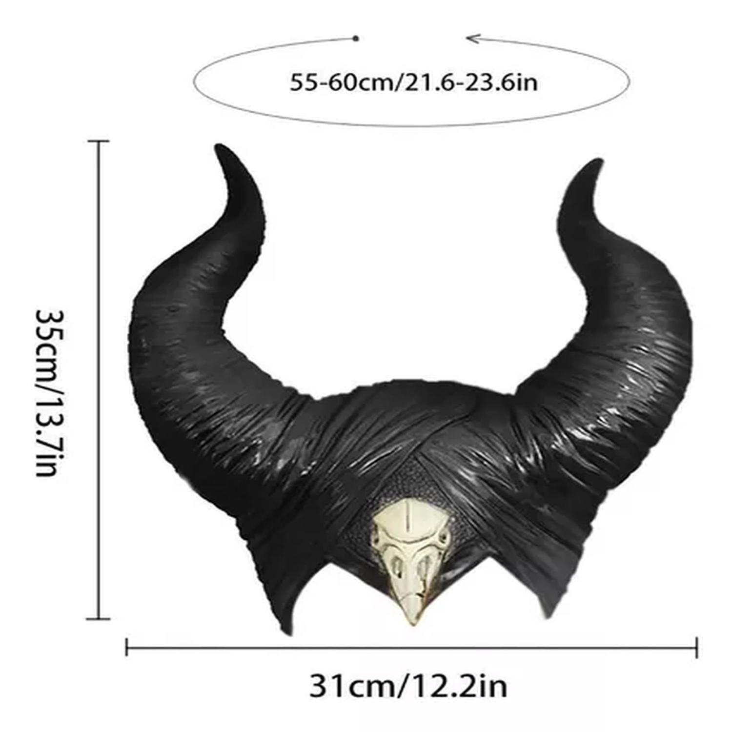 Cuernos Malefica Diadema Disfraz Halloween Mascaras Latex-5