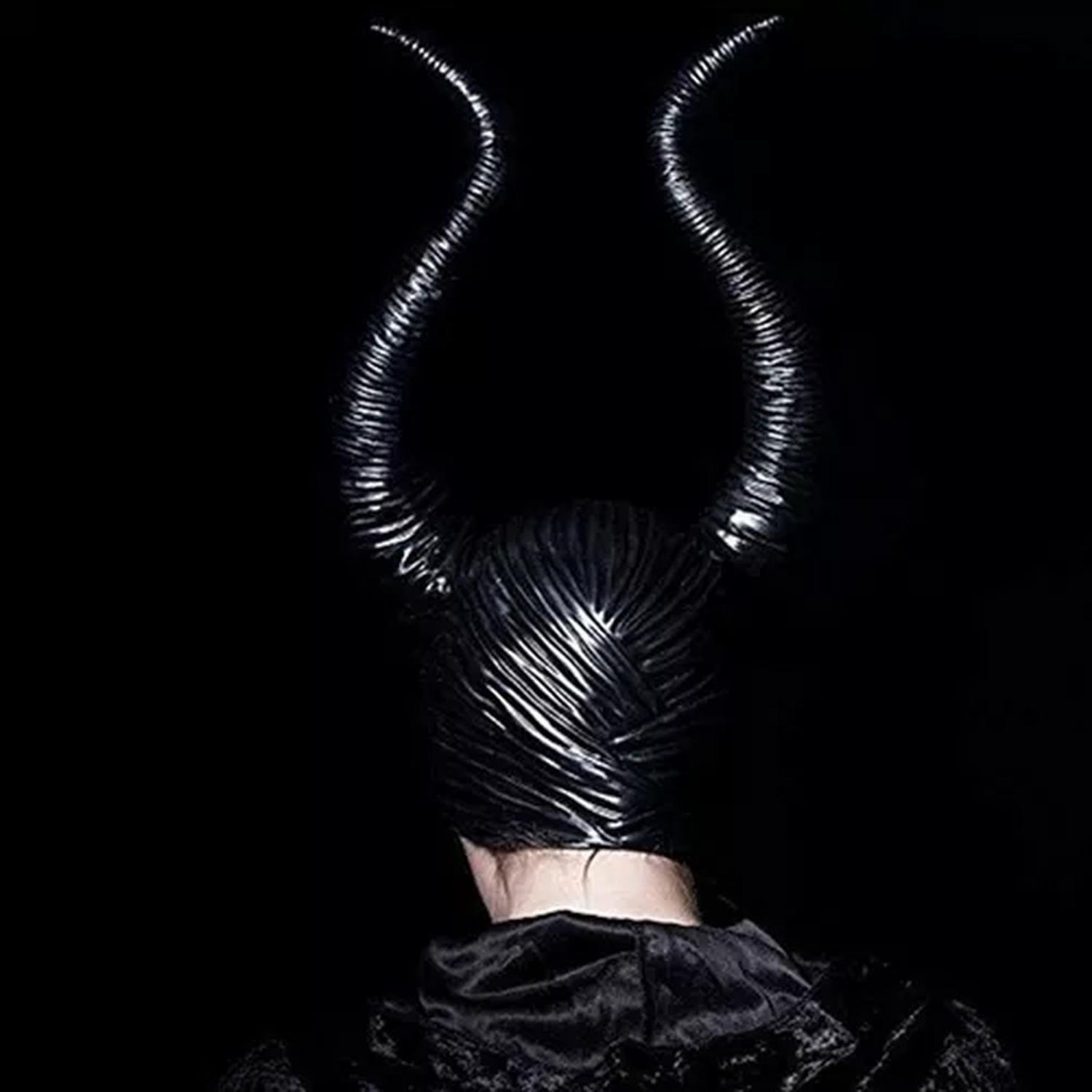 Cuernos Malefica Diadema Disfraz Halloween Mascaras Latex-9