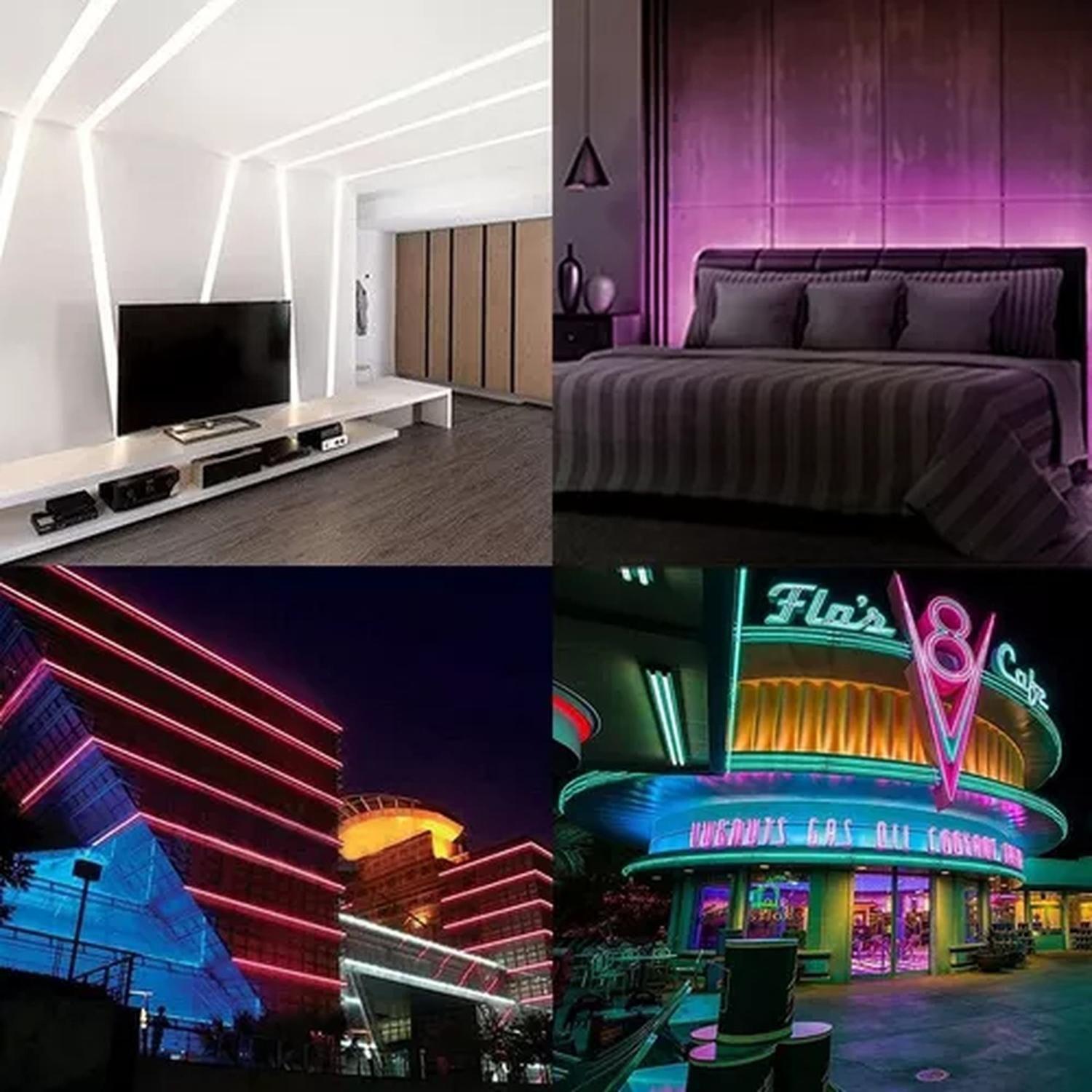 Tira Cinta Luz led Neon Flexible Monocromo 5m-6