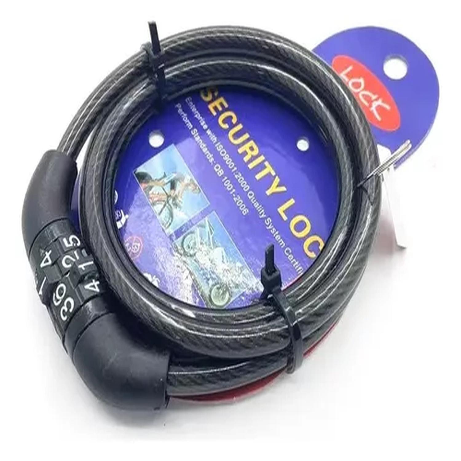 Cadena Candado De Seguridad Con Clave Para Bicicleta-4