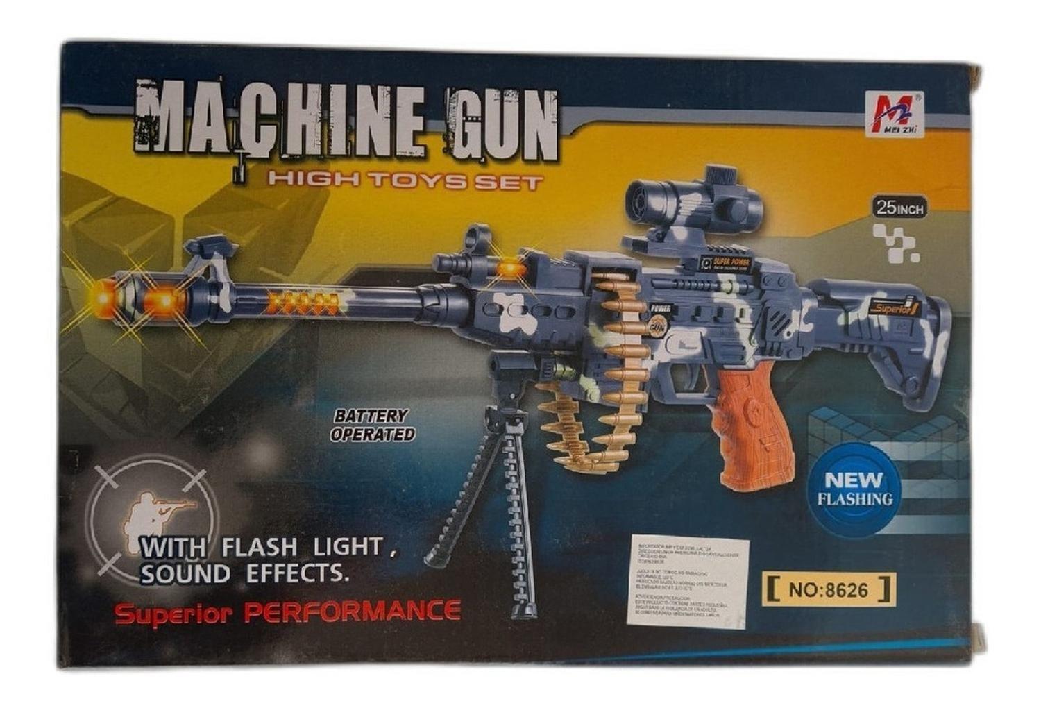 Juguetes Pistola Militar Luz y Sonido-0