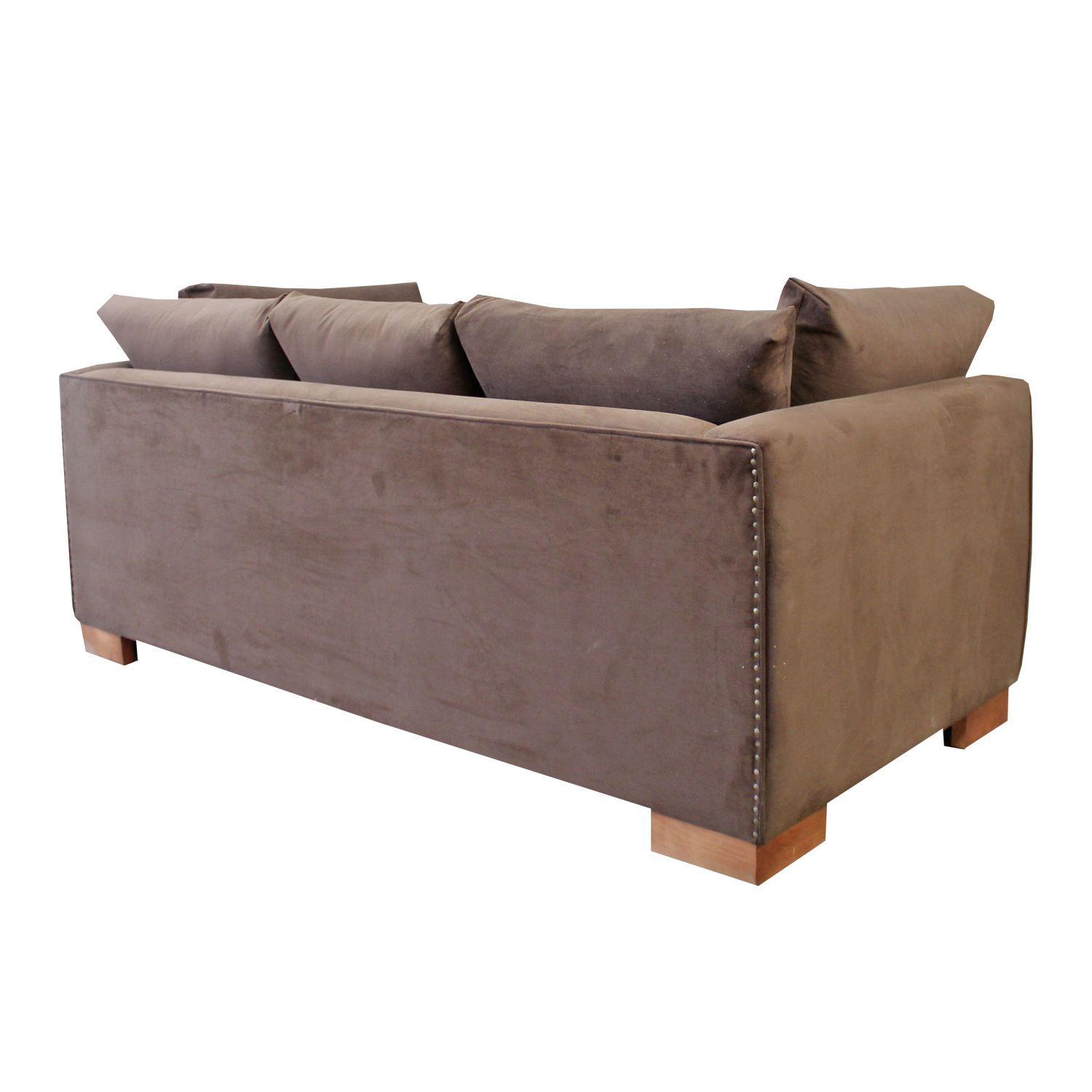 Sofá Quanti 3 Cuerpos Color Café-2