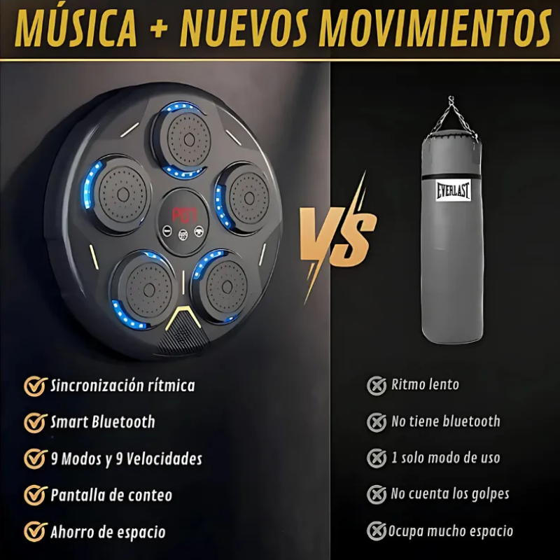 Maquina Boxeo Inteligente Kit Entretenimiento Con Bluetooth -2