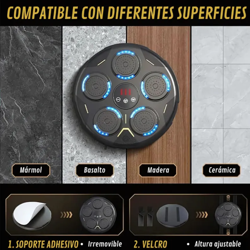 Maquina Boxeo Inteligente Kit Entretenimiento Con Bluetooth -4