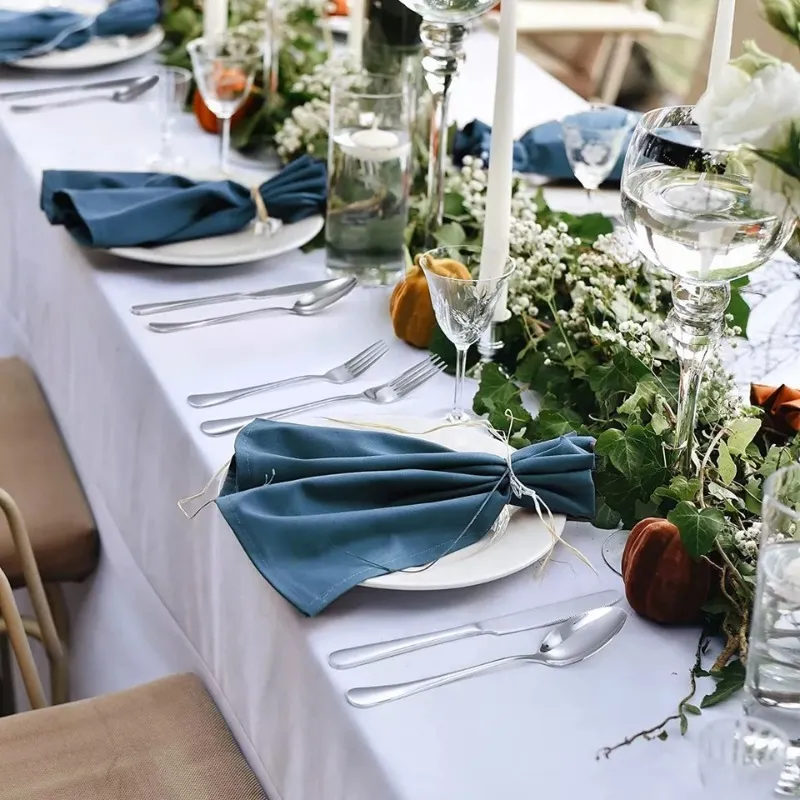 Set 48 Piezas Cubiertos Cuchillería Acero Inoxidable Plateado -4