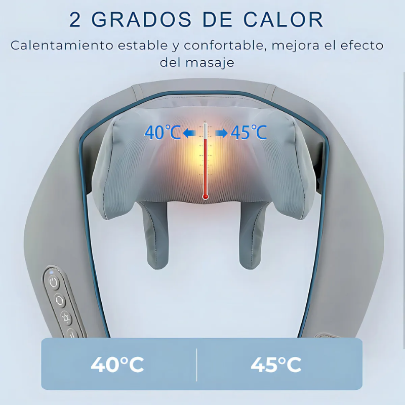 Masajeador Multifuncional 4d De Cuello Cervical Infrarrojo-4