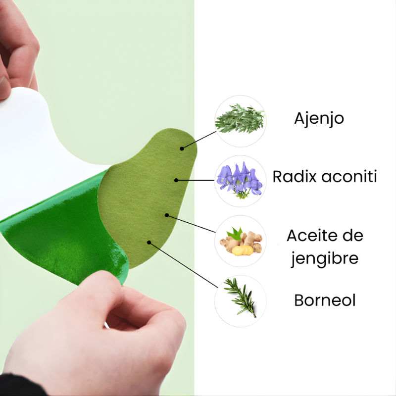 Pack 20 Parches Corporales Para Aliviar Dolor De Rodilla Aloe Vera-2