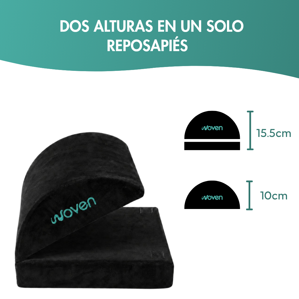 Reposapiés Viscoelástico Ergonómico Ajustable Woven -2