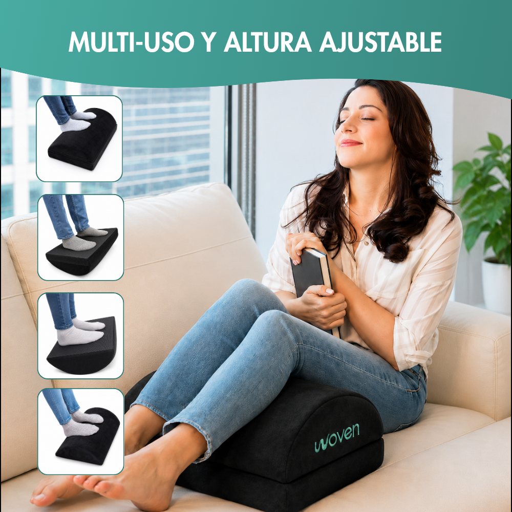 Reposapiés Viscoelástico Ergonómico Ajustable Woven -4