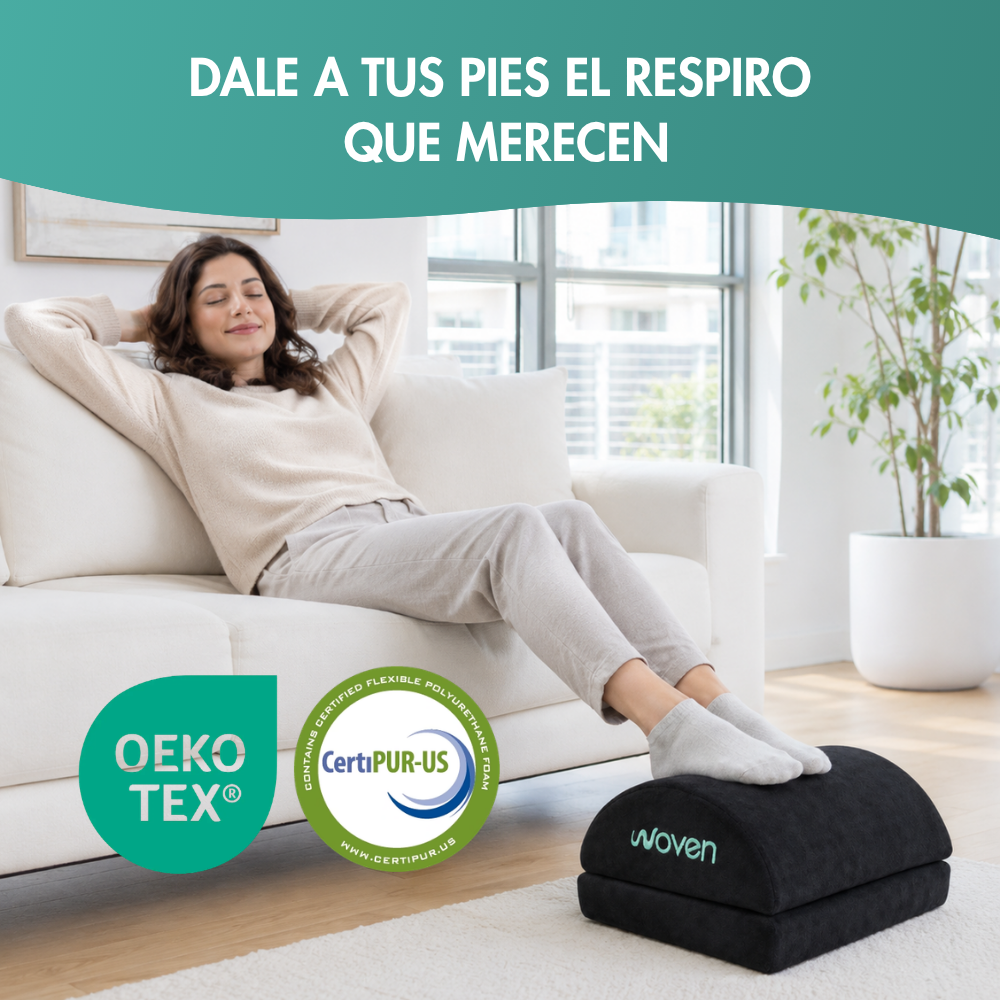 Reposapiés Viscoelástico Ergonómico Ajustable Woven -5