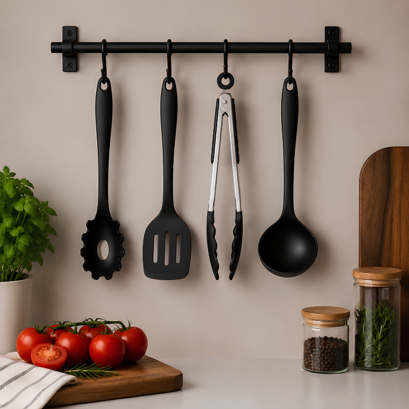 Set 4 Piezas Utensilios De Cocina De Silicona Antiadherentes-2